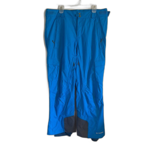 Columbia Turquoise Omni-Tech Heat Bugaboo Ski Pant size large outdoors winter